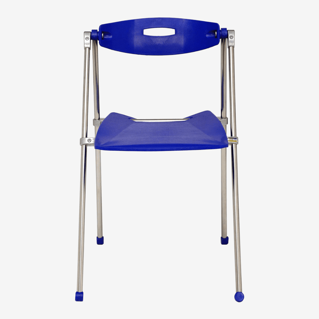 Celik Folding Chair - Celik_Blue_front in Mumbai by Woodware